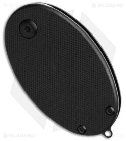 Boker Plus L'Egg Folding Neck Knife Black G-10 W/Chain (1.4" Satin) 01BO198 -Boker Shop Boker Plus L Egg G10 D2 BHQ 131453 td side 2