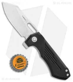 Boker Plus Leviathan Frame Lock Knife Black G10 (3.125" Stonewash) -Boker Shop Boker Plus Leviathan FL Black G 10 SW 01BO751 BHQ 99153 jr bottlecap