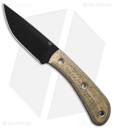Boker Plus Little Rok Fixed Blade Knife Green Micarta W/Sheath (4.1" Black) 3 Boker Plus Little Rok Fixed Blade Knife Green Micarta W/Sheath (4.1" Black)