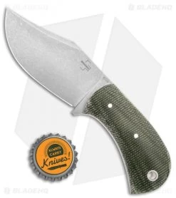 Boker Plus Mad Man Fixed Blade Green Micarta (3.31" D2 Stonewashed) -Boker Shop Boker Plus Mad Man BHQ 136262 td size