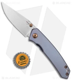 Boker Plus Mangiafico Canoe Frame Lock Knife Blue Titanium (2.75" SW) 01BO494 -Boker Shop Boker Plus Mangiafico Canoe FL Blue Ti SW BHQ 146659 jr bottlecap