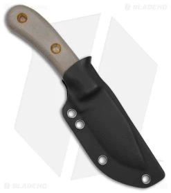 Boker Plus Micro Tracker Fixed Blade Knife Brown Micarta (3.3" Black) 02BO076 -Boker Shop Boker Plus Micro Tracker FBK Brown Micarta 3in Black BHQ 146734 td side