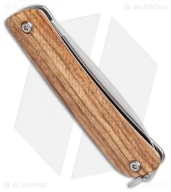 Boker Plus Mini Tech Tool 1 Slip Joint Knife Zebrawood (2" Polish) 01BO876 -Boker Shop Boker Plus Mini Tech Tool 1 SJ Zebrawood Polish 01BO876 BHQ 101726 jr side