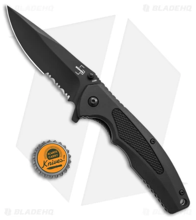 Boker Plus Gemini NGA Spring Assisted Flipper Knife Black (3.5" Black) 01BO506 6 Boker Plus Gemini NGA Spring Assisted Flipper Knife Black (3.5" Black) 01BO506 - Image 4