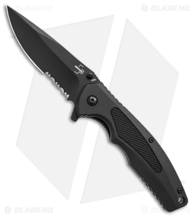 Boker Plus Gemini NGA Spring Assisted Flipper Knife Black (3.5" Black) 01BO506 3 Boker Plus Gemini NGA Spring Assisted Flipper Knife Black (3.5" Black) 01BO506