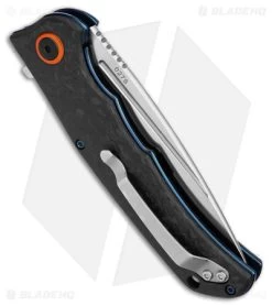 Boker Plus Nubilum Liner Lock Knife Marble CF (3.5" Satin) 01BO492 -Boker Shop Boker Plus Nubilum LLK marble CF 3in Satin BHQ 146713 td side 2