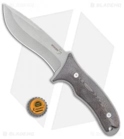 Boker Plus Orca Gen 2 Pro Fixed Blade Gray Micarta (3.375" Satin) 02BO015 -Boker Shop Boker Plus Orca Gen 2 Pro Black G 10 Satin 02BO015 BHQ 105733 jr bottlecap