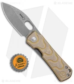 Boker Plus Panchenko Gust Frame Lock Knife Bronze SS (2.75" Stonewash) 01BO082 -Boker Shop Boker Plus Panchenko Gust FL Bronze SS SW 01BO082 BHQ 96875 jr bottlecap