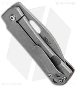 Boker Plus Panchenko Gust Frame Lock Knife Bronze SS (2.75" Stonewash) 01BO082 -Boker Shop Boker Plus Panchenko Gust FL Bronze SS SW 01BO082 BHQ 96875 jr side