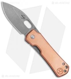Boker Plus Panchenko Gust Frame Lock Knife Copper (2.9" Stonewash) 01BO146