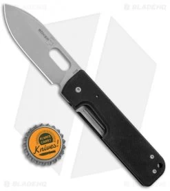 Boker Plus Panchenko Lancer Liner Lock Knife Black G-10 (3" Dark SW) 01BO066 -Boker Shop Boker Plus Panchenko Lancer Black G10 SW BHQ 68243 er bottlecap 2