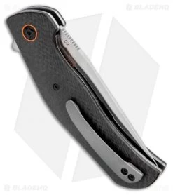 Boker Plus Roundhouse Liner Lock Flipper Knife Carbon Fiber(3.75" Satin) -Boker Shop Boker Plus Roundhouse Manual Knife Carbon Fiber BHQ 94309 ns side
