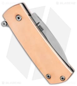 Boker Plus Shamsher Automatic Liner Lock Knife Copper (1.9" Satin) 01BO362 -Boker Shop Boker Plus Shamsher Auto LL Copper Satin BHQ 139171 jr side