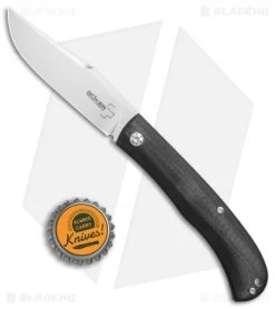 Boker Plus Slack Slip Joint Folding Knife Black G-10 (3.25" Satin) 01BO065 -Boker Shop Boker Plus Slack slip joint black G10 satin BHQ 71287 jr bottlecap
