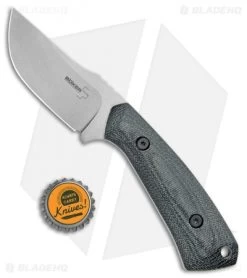 Boker Plus Spark Fixed Blade Knife Micarta (3.125" Stonewash) 02BO010 -Boker Shop Boker Plus Spark Micarta SW 02BO010 BHQ 101755 jr bottlecap