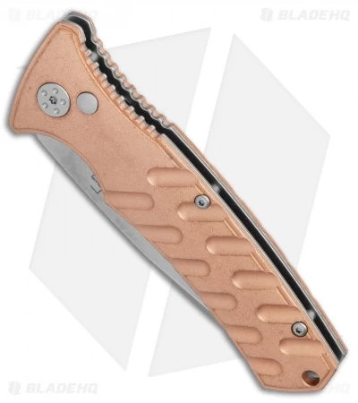 Boker Plus Strike Copper Automatic Knife (3.25" Stonewash) 4 Boker Plus Strike Copper Automatic Knife (3.25" Stonewash) - Image 2