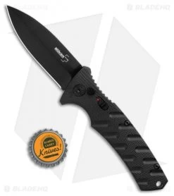 Boker Plus Strike Dagger Automatic Knife Black (3.25" Black D2) -Boker Shop Boker Plus Strike Dagger Auto Black Black 01BO428NSOI BHQ 97035 jr bottlecap