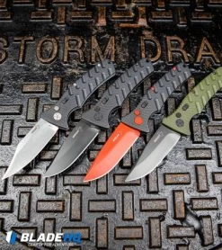 Boker Black Widow Strike Drop Point Automatic Knife Black (3.25" Red D2) -Boker Shop Boker Plus Strike Drop Point Automatic Knife OD Green Black D2 BHQ 97033 kp storm drain web 1