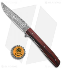 Boker Plus Brad Zinker Urban Trapper Knife Cocobolo (3.5" Damascus) 01BO176DAM -Boker Shop Boker Plus Urban Trapper Cocobolo Damascus 1276 BHQ 131462 td suze