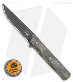 Boker Plus Urban Trapper Knife Liner Lock Green Micarta (3.3" Black) -Boker Shop Boker Plus Urban Trapper Knife Liner Green Micarta 3.3 Black 01BO705 BHQ 118391 LS Bottlecap