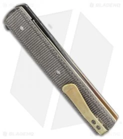 Boker Plus Urban Trapper Knife Liner Lock Green Micarta (3.3" Black) -Boker Shop Boker Plus Urban Trapper Knife Liner Green Micarta 3.3 Black 01BO705 BHQ 118391 LS Side