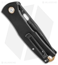 Boker Plus Vox Fieldfolder Liner Lock Knife Black G-10 (3.4" Black Stonewash) -Boker Shop Boker Plus Vox Field Folder LL Knife Black G10 3in Black Stonewash BHQ 139159 td side