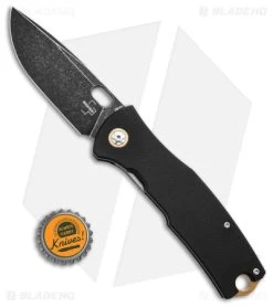 Boker Plus Vox Fieldfolder Liner Lock Knife Black G-10 (3.4" Black Stonewash) -Boker Shop Boker Plus Vox Field Folder LL Knife Black G10 3in Black Stonewash BHQ 139159 td size
