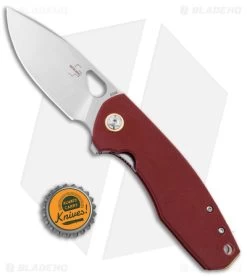 Boker Plus Voxnaes Little Friend Liner Lock Knife Burgundy G-10 (3" Satin S35VN) -Boker Shop Boker Plus Voxnaes Little Friend LL Burgundy G 10 Satin BHQ 146703 jr bottlecap