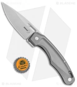 Boker Plus Warbird Liner Lock Knife Aluminum (3.6" Stonewash) 01BO749 -Boker Shop Boker Plus Warbird LL Aluminum SW 01BO749 BHQ 111232 jr bottlecap
