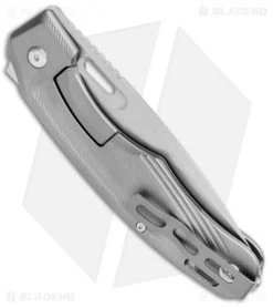 Boker Plus Warbird Liner Lock Knife Aluminum (3.6" Stonewash) 01BO749 -Boker Shop Boker Plus Warbird LL Aluminum SW 01BO749 BHQ 111232 jr side