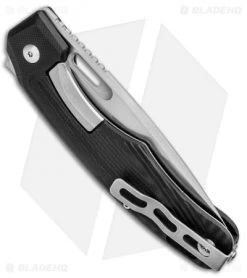 Boker Plus Warbird Liner Lock Knife Black G-10 (3.6" Stonewash) 01BO754 -Boker Shop Boker Plus Warbird LL Black G 10 SW 01BO754 BHQ 95856 jr side