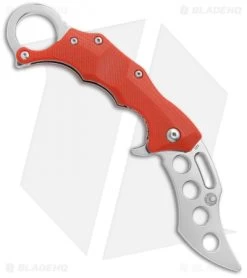 Boker Plus Wildcat Karambit Liner Lock Trainer Red G-10 (2.8" Satin) 01BO779 -Boker Shop Boker Plus Wildcat Karambit LL Trainer Red Satin 01BO779 BHQ 67923 jr left 2