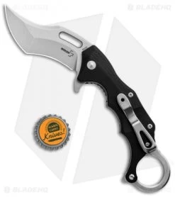 Boker Plus Wildcat XL Karambit Liner Lock Flipper Knife (3.375" Satin) 01BO755 -Boker Shop Boker Plus Wildcat XL Karambit LL Satin 01BO755 BHQ 90315 jr bottlecap