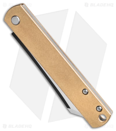 Boker Plus Zensin 42 Slip Joint Knife Brass (3" Satin) 01BO369 4 Boker Plus Zensin 42 Slip Joint Knife Brass (3" Satin) 01BO369 - Image 2