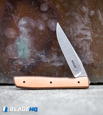 Boker Plus Zinker Urban Trapper Knife Copper (3.5" Stonewash) 7 Boker Plus Zinker Urban Trapper Knife Copper (3.5" Stonewash) - Image 5