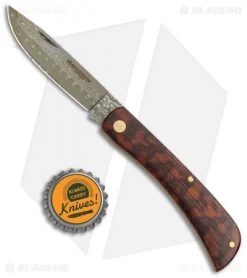 Boker Rangebuster Slip Joint Knife Snakewood (3" Damascus) -Boker Shop Boker Rangebuster SJ Snakewood Damascus 01RY141DAM BHQ 111688 jr bottlecap