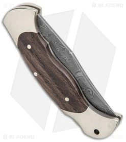Boker Scout 150th Anniversary Damascus Series Lockback Knife (4.1" Satin) -Boker Shop Boker Scout 150th Anniversary Damascus Series LB Satin 115120DAM BHQ 94341 jr side