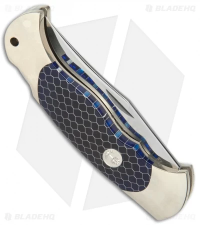 Boker Scout Lockback Knife Blue Honeycomb (3.125" Satin) 112503 5 Boker Scout Lockback Knife Blue Honeycomb (3.125" Satin) 112503 - Image 3