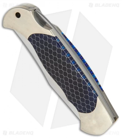 Boker Scout Lockback Knife Blue Honeycomb (3.125" Satin) 112503 4 Boker Scout Lockback Knife Blue Honeycomb (3.125" Satin) 112503 - Image 2