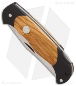 Boker Scout Lightweight Lockback Knife Olive Wood (3.1" Satin) 112095 8 Boker Scout Lightweight Lockback Knife Olive Wood (3.1" Satin) 112095 -Boker Shop Boker Scout Lightweight Olive satin BHQ 86575 er spine