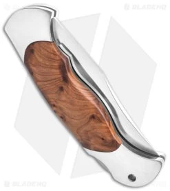 Boker Scout Lockback Pocket Knife Thuya Wood (3.125" Satin) 112002TH -Boker Shop Boker Scout Lock Back Pocket Knife Thuya Wood 3in Satin BHQ 40099 td side