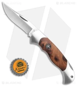 Boker Scout Lockback Pocket Knife Thuya Wood (3.125" Satin) 112002TH -Boker Shop Boker Scout Lock Back Pocket Knife Thuya Wood 3in Satin BHQ 40099 td size