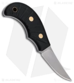 Boker Shrimp Fixed Blade Black G-10 (2.36" Stonewash) 02BO082 -Boker Shop Boker Shrimp Fixed Blade Black G 10 2in SW BHQ 179607 td side