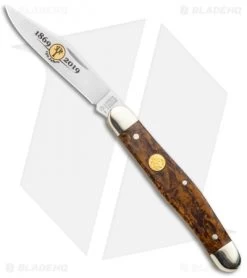 Boker Stockman 150th Anniversary Edition Pocket Knife Curly Birch Wood 115985