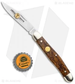Boker Stockman 150th Anniversary Edition Pocket Knife Curly Birch Wood 115985 -Boker Shop Boker Stockman 150 Anniversary Edition Curly Birch Wood 115985 BHQ 117263 jr bottlecap