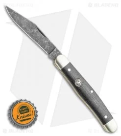 Boker Stockman Pocket Knife Jute Micarta (3" Black Stonewash) 114985 -Boker Shop Boker Stockman Pocket Knife 3.0 Jute Micarta 114985 BHQ 118357 LS Bottlecap
