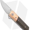 Boker Stubby Kwaiken Exclusive Flipper Knife Cu/Green Micarta (2" Satin)