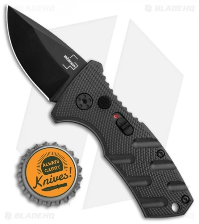 Boker Stubby Strike CA Legal Automatic Knife (1.9" Black D2) 6 Boker Stubby Strike CA Legal Automatic Knife (1.9" Black D2) - Image 4