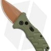 Boker Stubby Strike Desert Warrior CA Legal Auto Knife OD Green (1.9" Copper) -Boker Shop Boker Stubby Strike CA Legal Auto OD Green Copper 01BO443NSOI BHQ 99649 jr