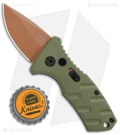 Boker Stubby Strike Desert Warrior CA Legal Auto Knife OD Green (1.9" Copper) -Boker Shop Boker Stubby Strike CA Legal Auto OD Green Copper 01BO443NSOI BHQ 99649 jr bottlecap